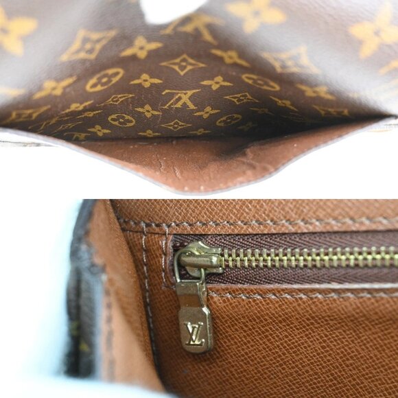 LOUIS VUITTON Saint Cloud GM Shoulder Bag Monogram Leather Brown M51242 31AA003 - Picture 16 of 16